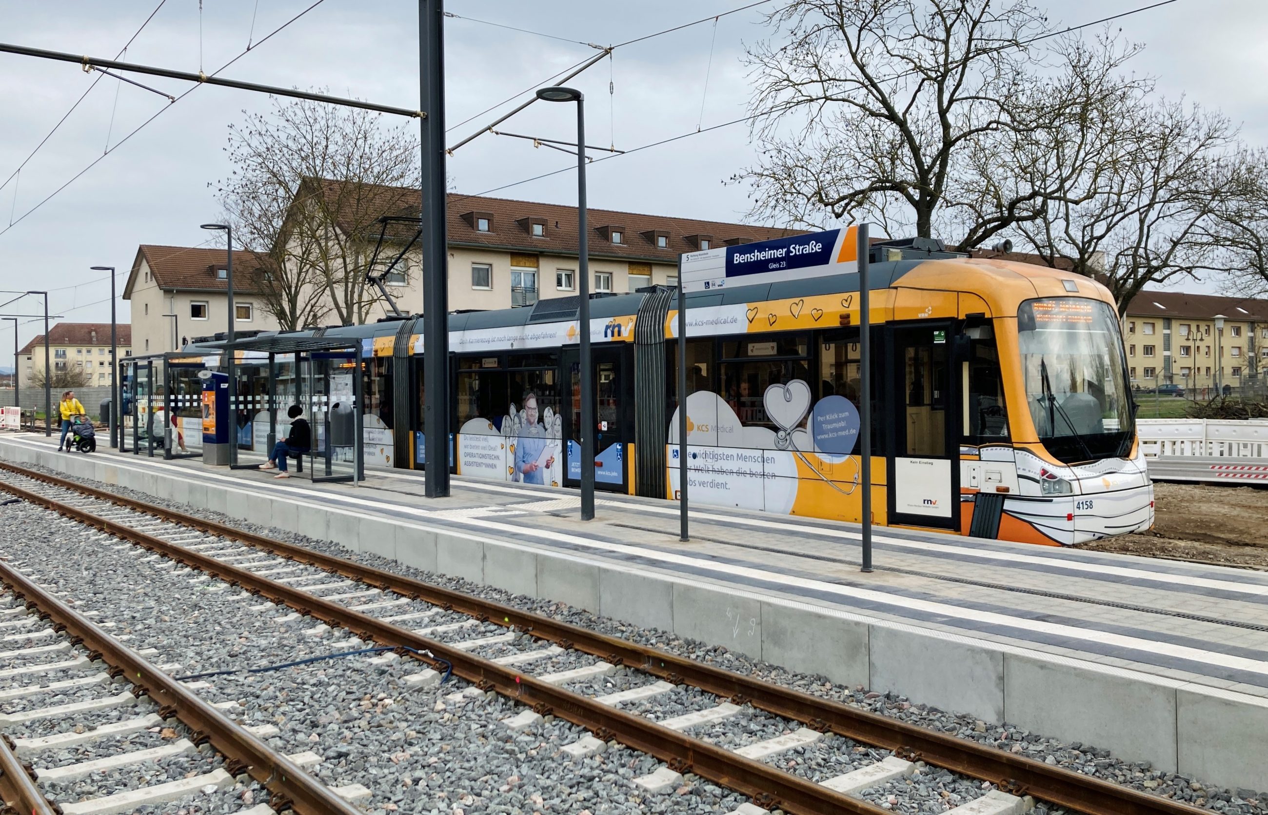 Der Stadtbahn Haltepunkt Bensheimer Strasse auf FRANKLIN.
